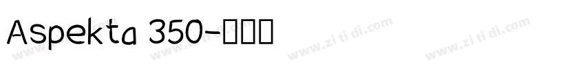 Aspekta 350字体转换